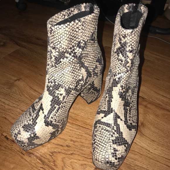 Topshop Shoes - TOPSHOP snakeskin boots!!